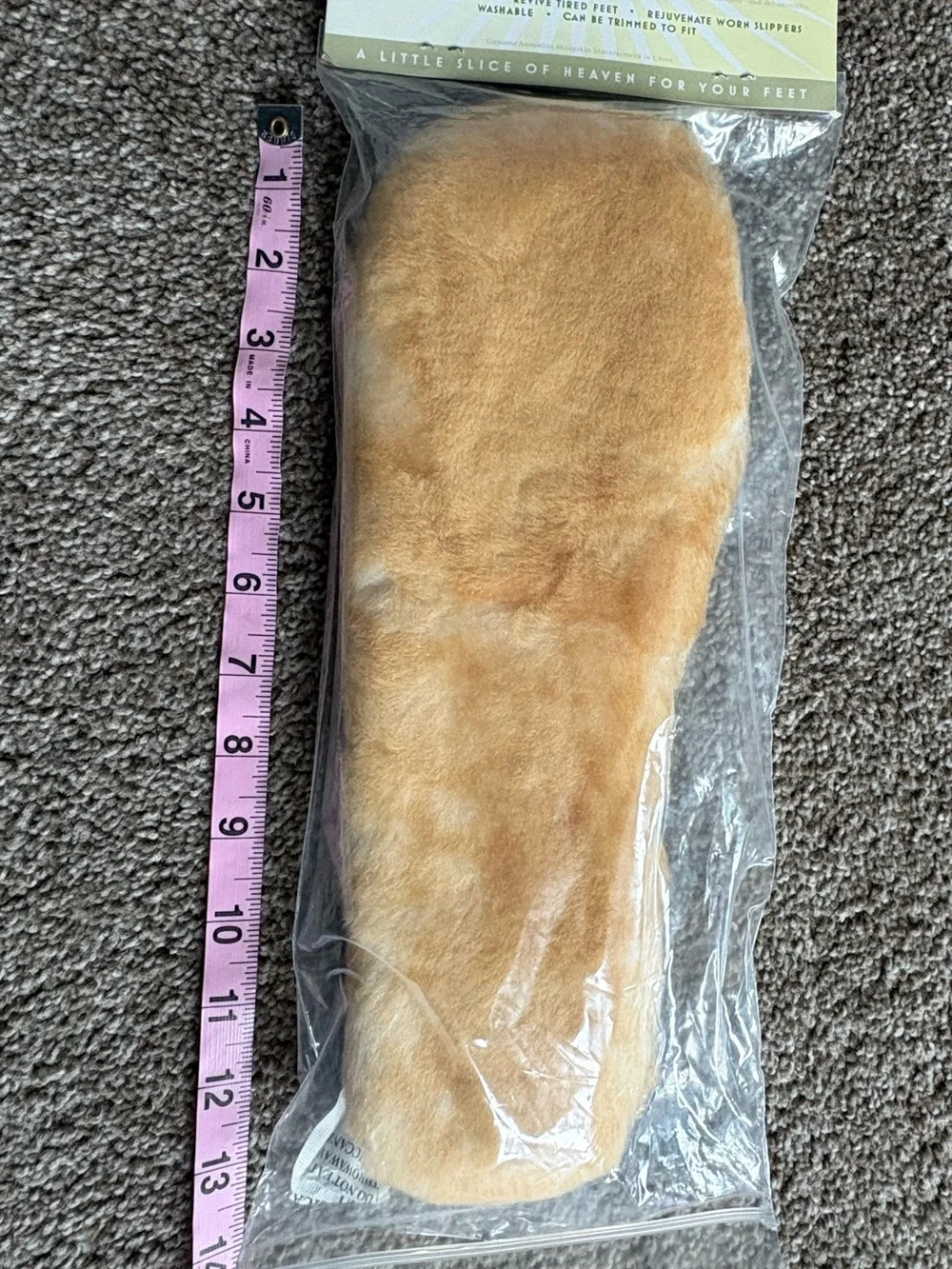 Cloud Nine Sheepskin Insoles - Natural Tan - Picture 2 of 3